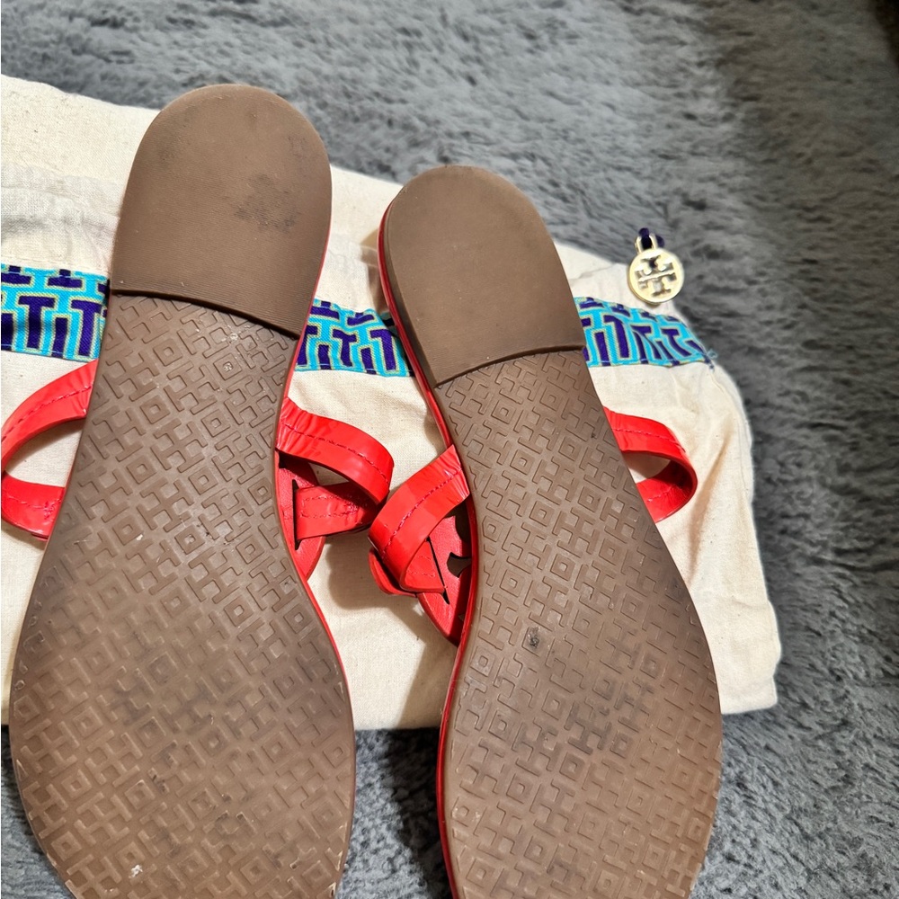Tory Burch Women's Red Sandals - Picture 3 of 4